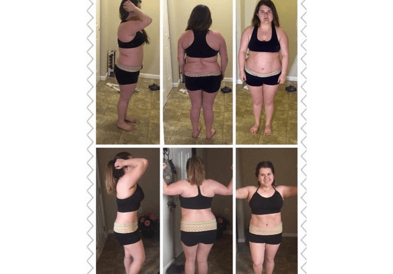 12 Week weight loss tranformation Ashley