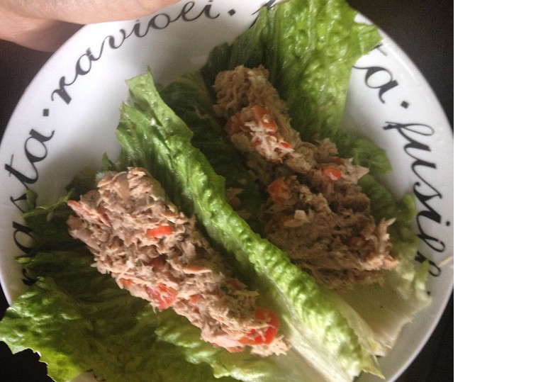 carb free tuna lettuce wrap