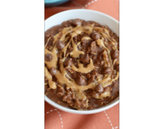 peanut butter brownie swirl oatmeal